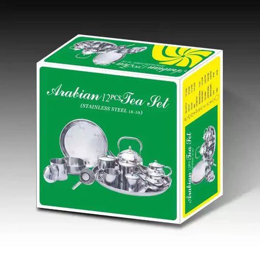 Arabian 12pcs Tea Set (Stainless Steel 18-10)