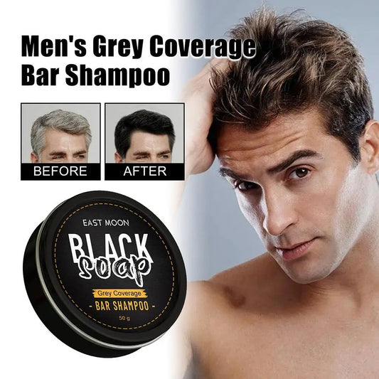 Hair Darkening Shampoo Bar Soap Anti Dandruff Deep Cleansing