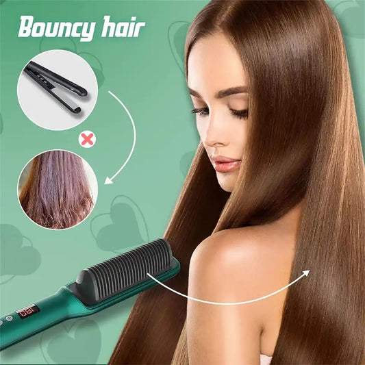 Electric Hot Comb Multifunctional Straight Hair Straightener Comb