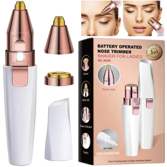 Shaver for Ladies 2 in 1 Electric Eyebrow Trimmer