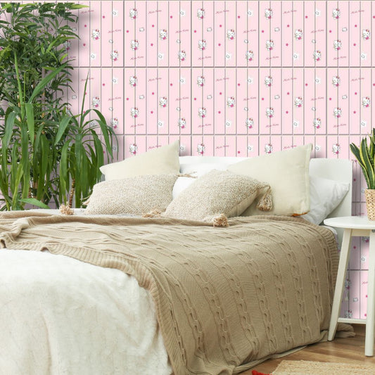 Lot 10 Panneaux Murale Adhésif 70*70*0.5cm - Hello kity