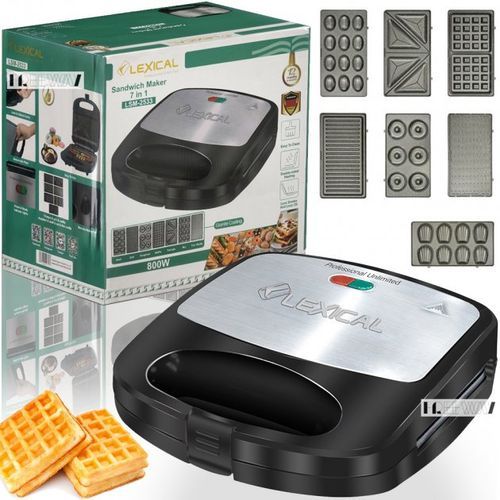 Lexical Appareil Panini Grill Multifonctions 7 En 1 - 800W