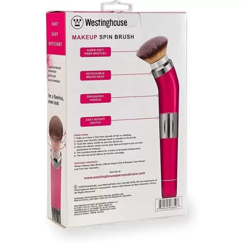 Brosse maquillante avec 2 têtes de brosses à pile