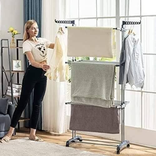 Séchoir-Sèche à Linge Et Vêtements-3 Trois Couches Pliants