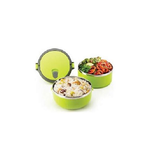 Lunch Box - 2 Niveaux Isotherme En Inox - VERT