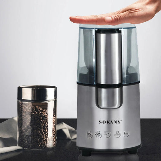 SOKANY – moulin à café électrique, en acier inoxydable