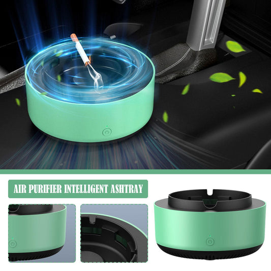 Self extinguishing ashtray - Round - Green