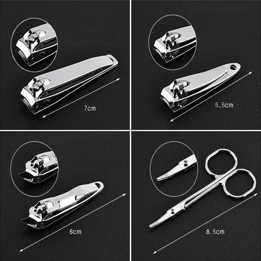 9pcs/set Multifunction Stainless Steel Nail Trimming Tool Nail Clippers