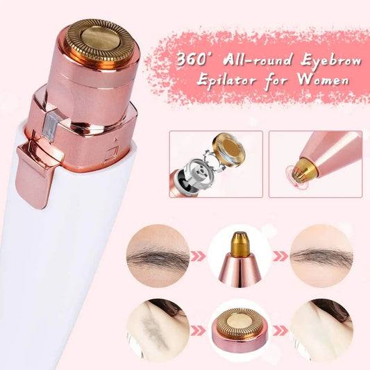 Shaver for Ladies 2 in 1 Electric Eyebrow Trimmer