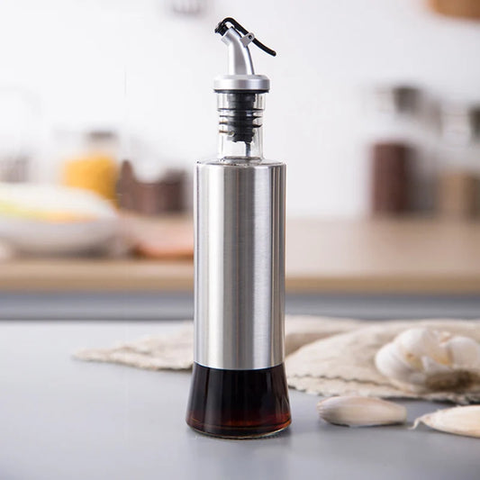 Stainless Steel Vinegar Sauce Soy Olive Oil Bottle Dispenser