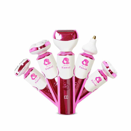 Épilateur électrique rechargeable 6 en 1 pour femme - Kemei - KM-2192
