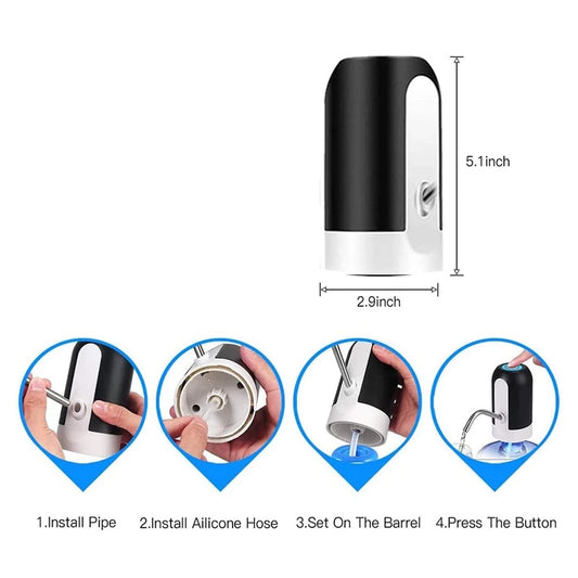 Dispenser with USB Charging Automatic Pump for Drinking Water
