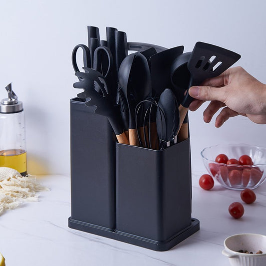 19 pcs Kitchen Utensil Set with Silicone Holder