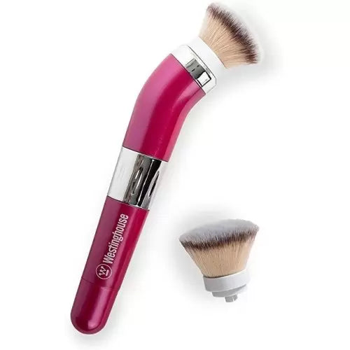 Brosse maquillante avec 2 têtes de brosses à pile