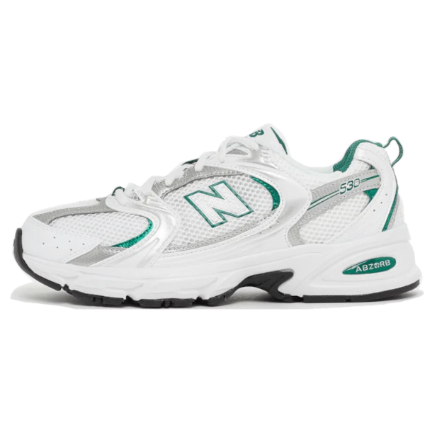 New Balance 530 White Silver Green Tunisie