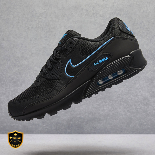 Nike Air Max 90 Black University Blue Tunisie